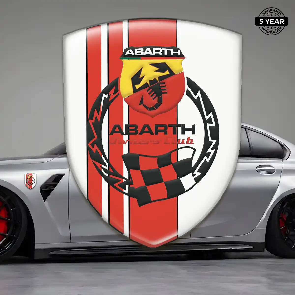 Abarth Resin Badge Sticker Prime Quality