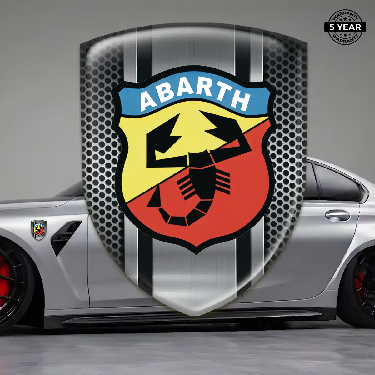 Abarth Resin Badge Sticker Resin Luxe