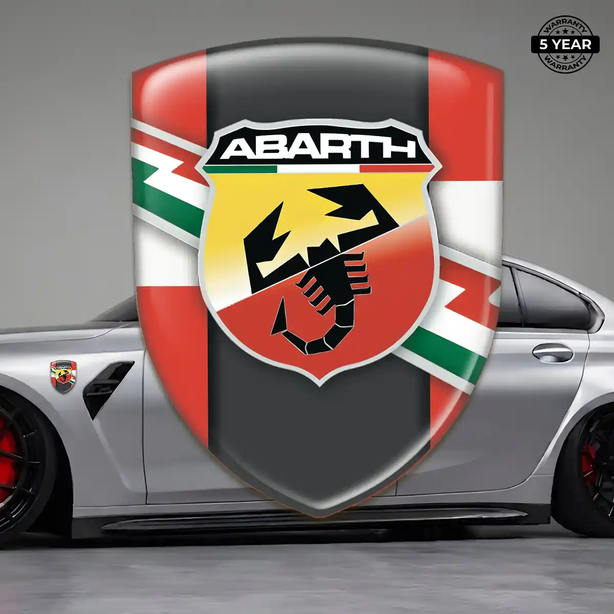 Abarth Resin Badge Sticker Street Tuning