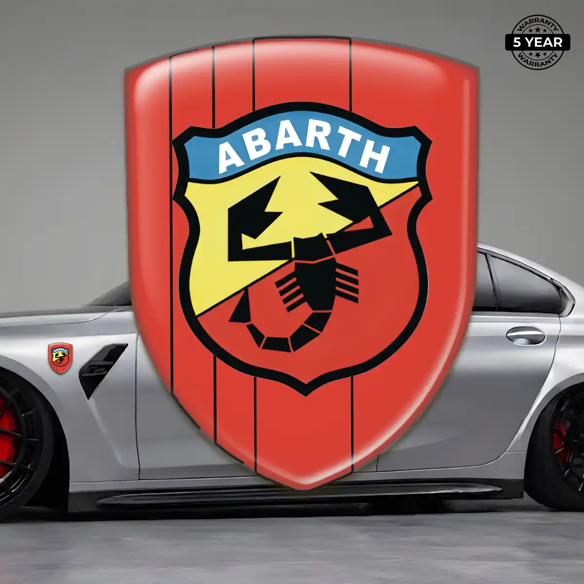 Abarth Resin Domed Sticker Cabin Style