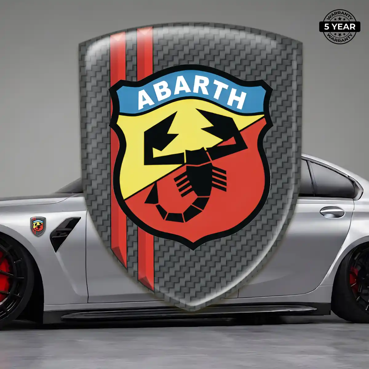 Abarth Resin Domed Sticker Elite Finish