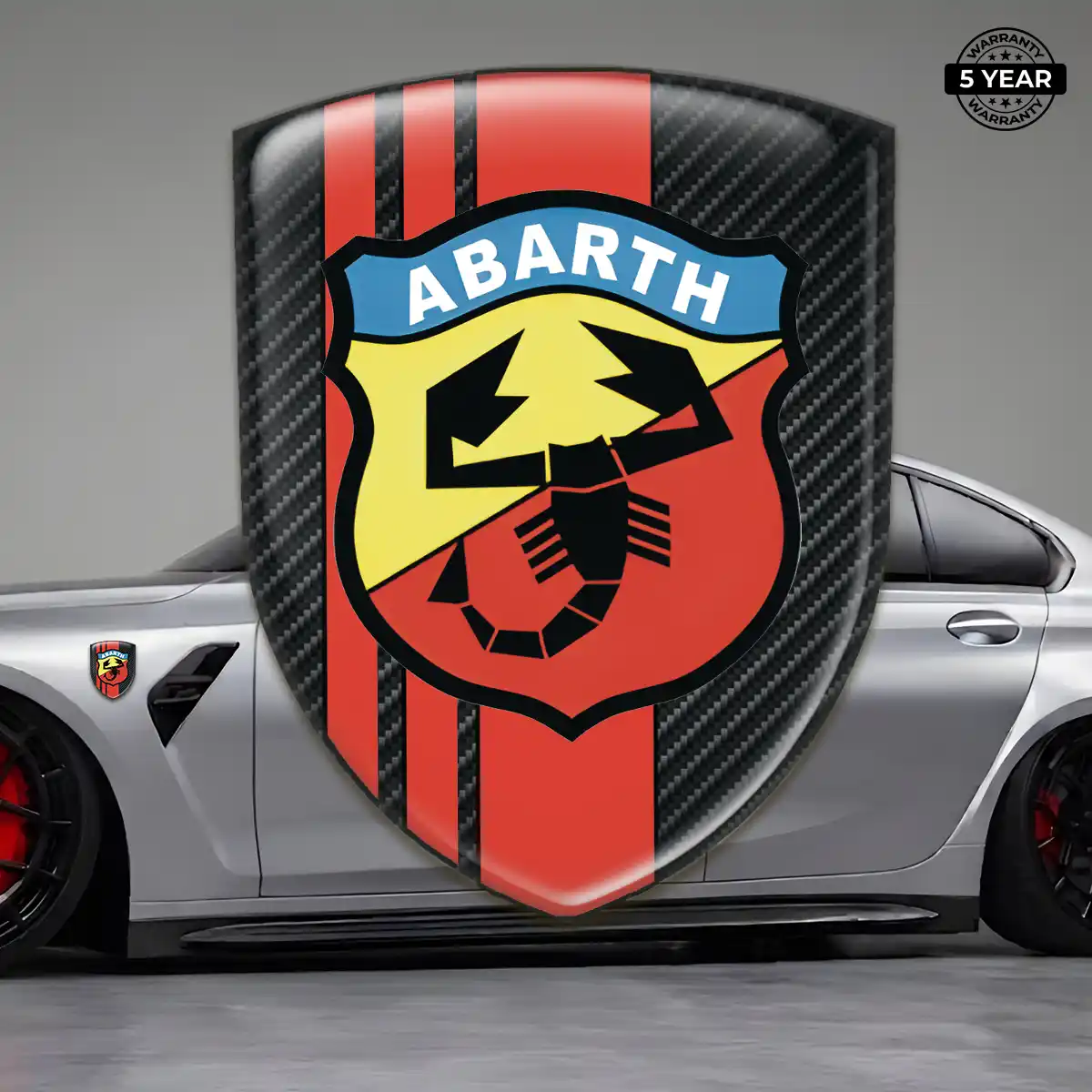 Abarth Resin Domed Sticker Exterior Luxe