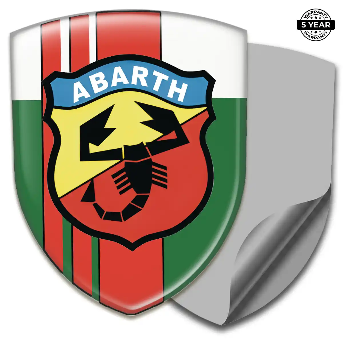 Abarth Resin Domed Sticker Interior Elegance