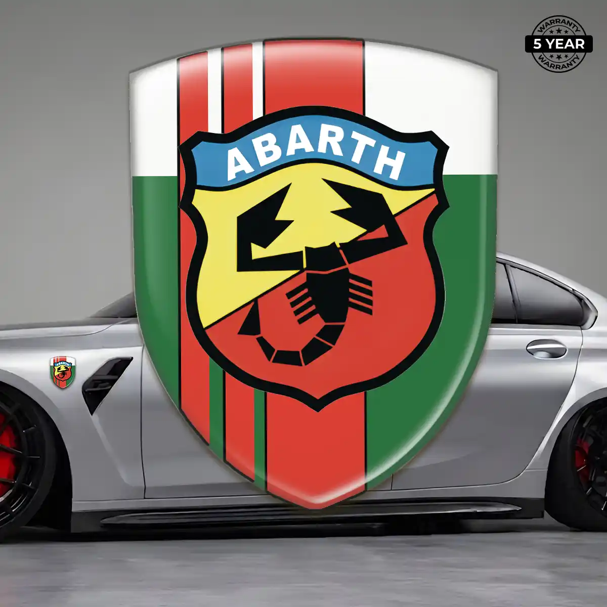 Abarth Resin Domed Sticker Interior Elegance