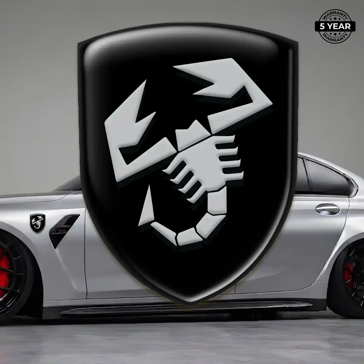 Abarth Resin Domed Sticker Outer Style