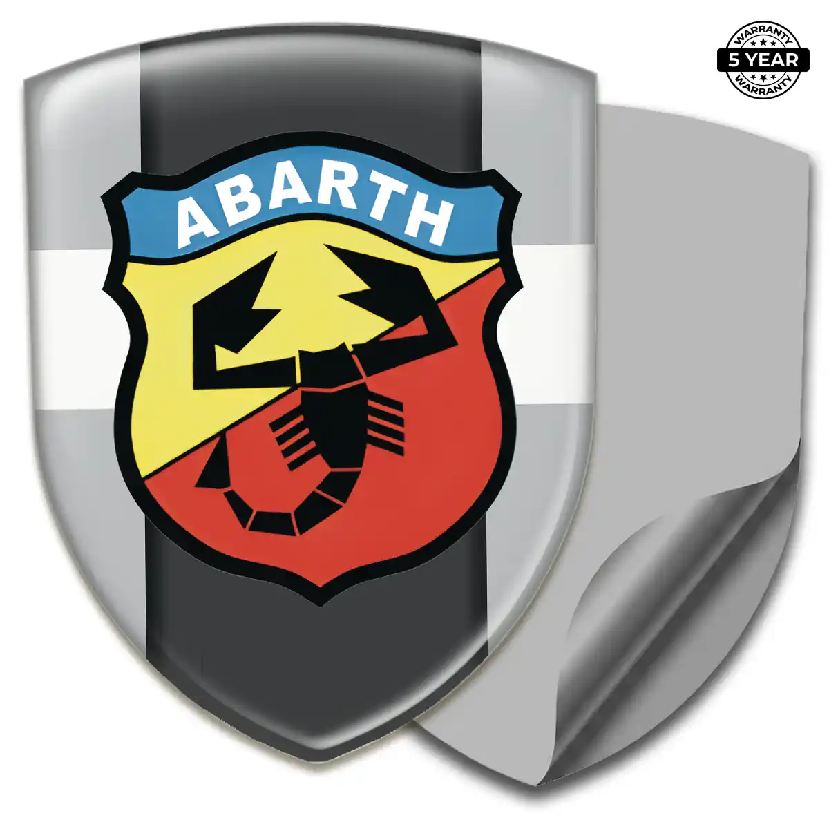 Abarth Resin Domed Sticker Prime Quality