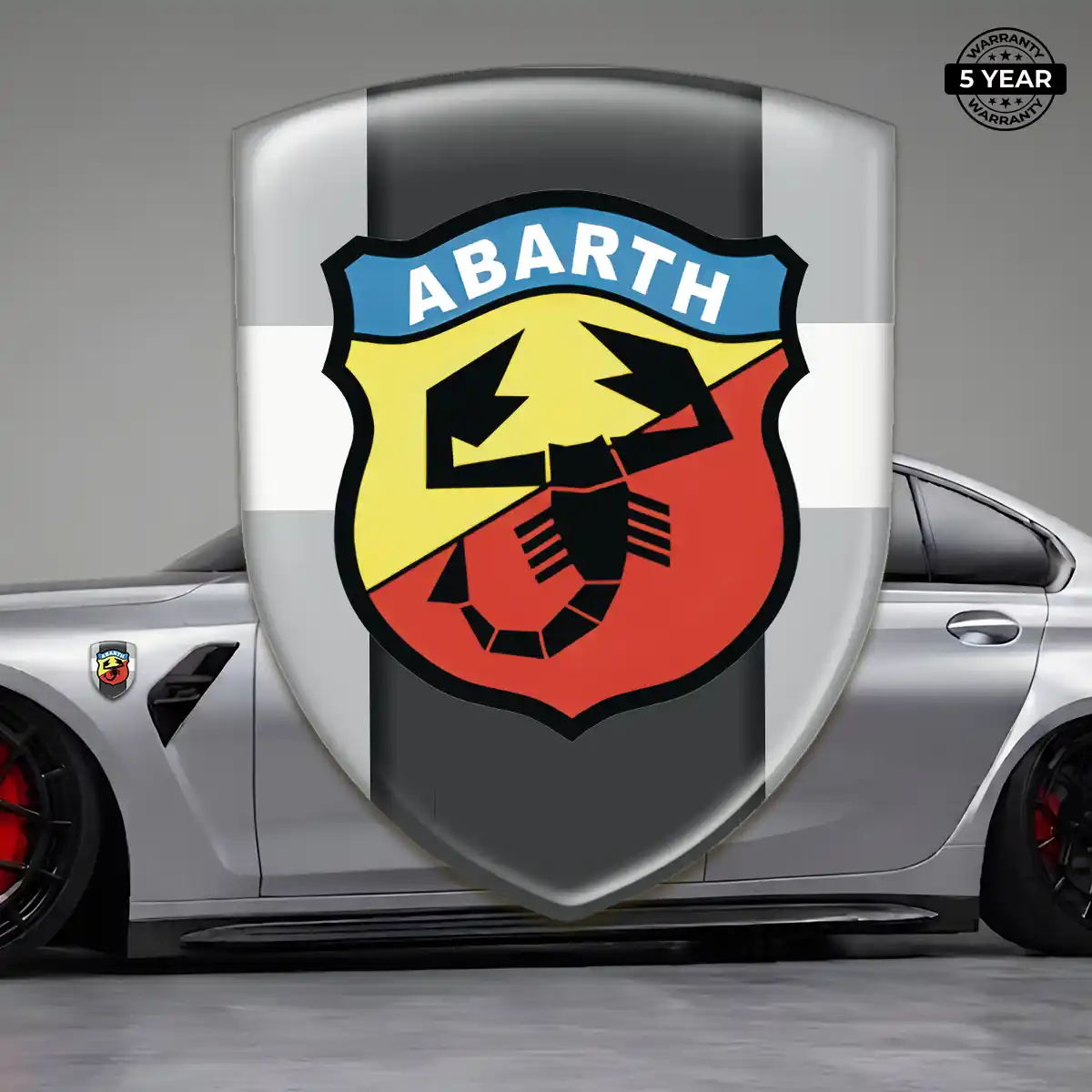 Abarth Resin Domed Sticker Prime Quality