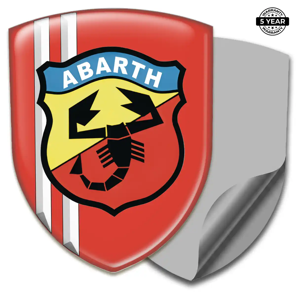 Abarth Resin Domed Sticker Signature Grade