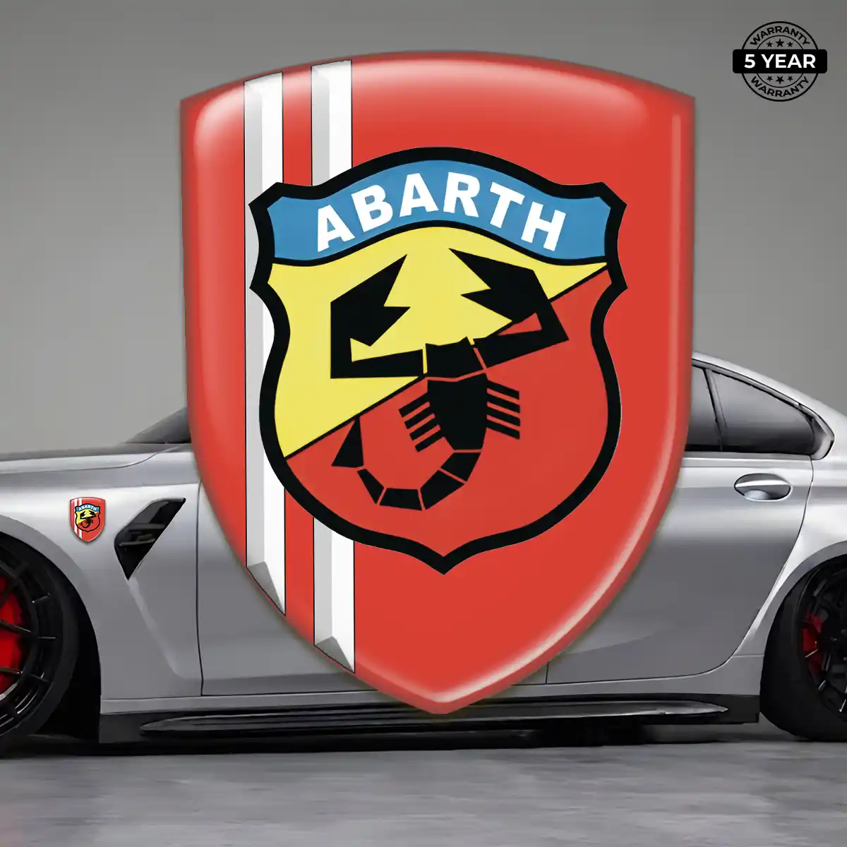 Abarth Resin Domed Sticker Signature Grade