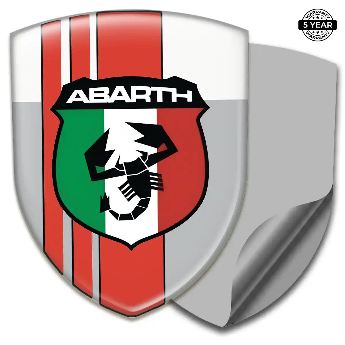 Abarth Resin Domed Sticker Sport Tuning