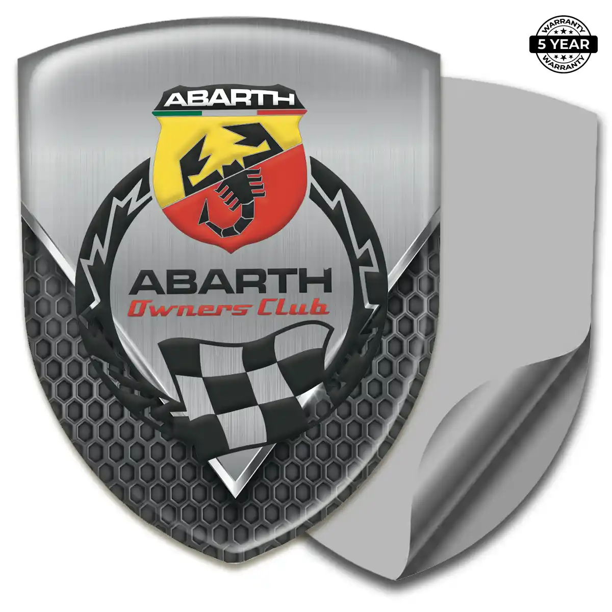 Abarth Resin Domed Sticker Street Tuning
