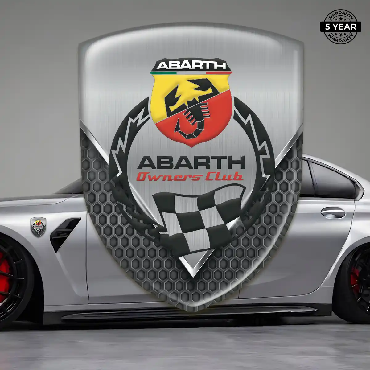 Abarth Resin Domed Sticker Street Tuning