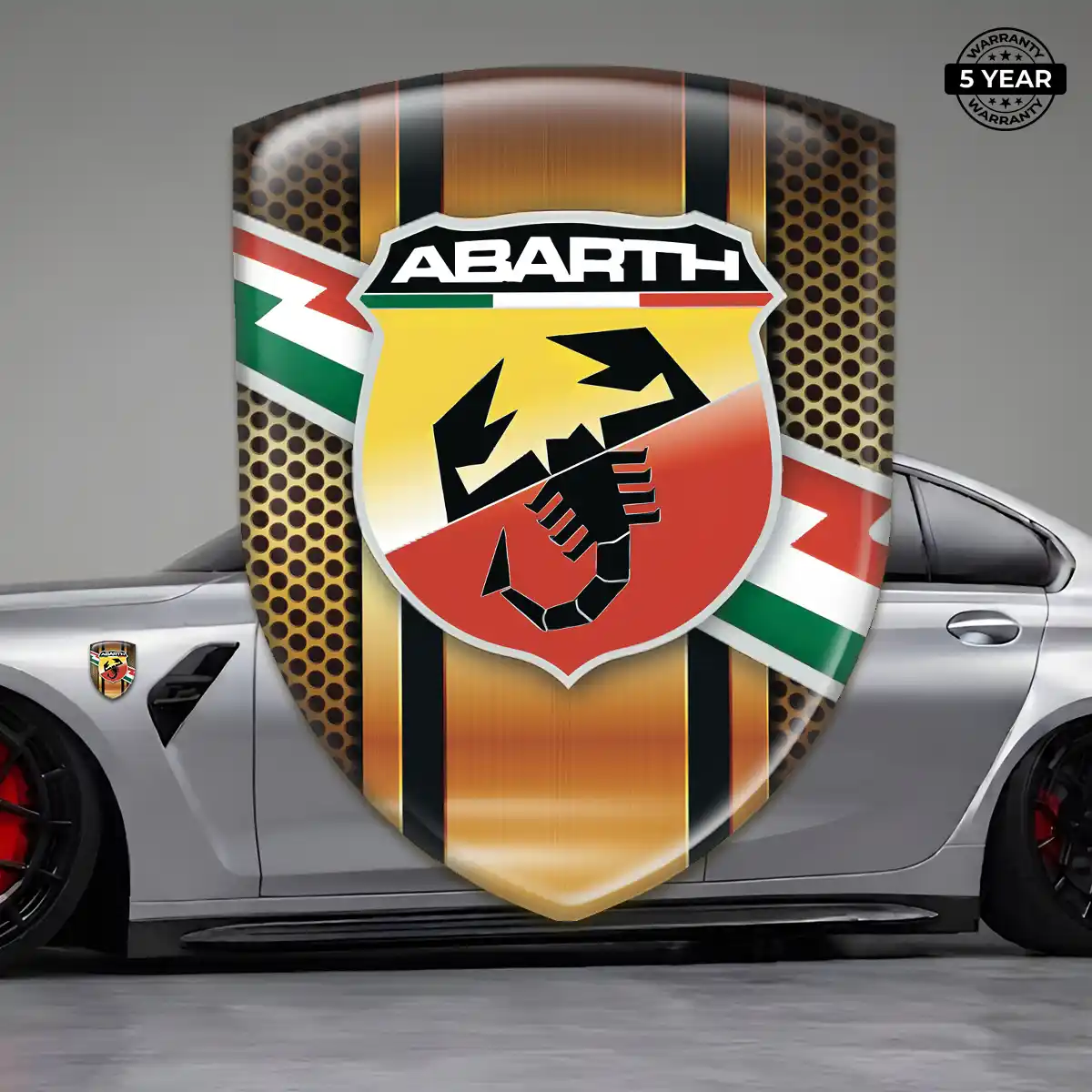 Abarth Resin Domed Sticker Superior Craft