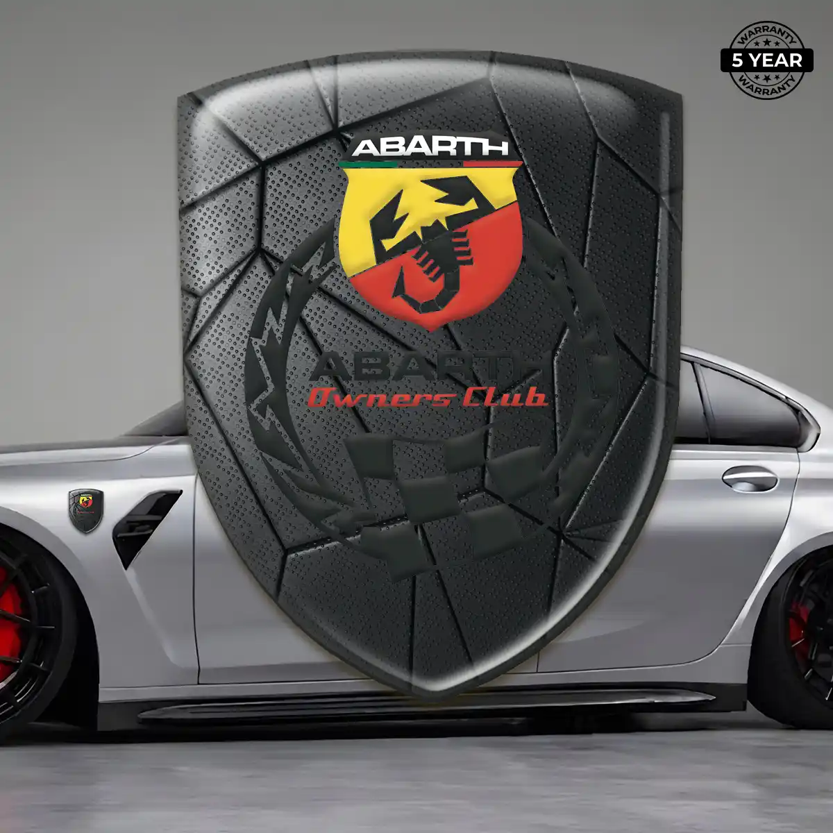 Abarth Resin Emblem Sticker Auto Tuning