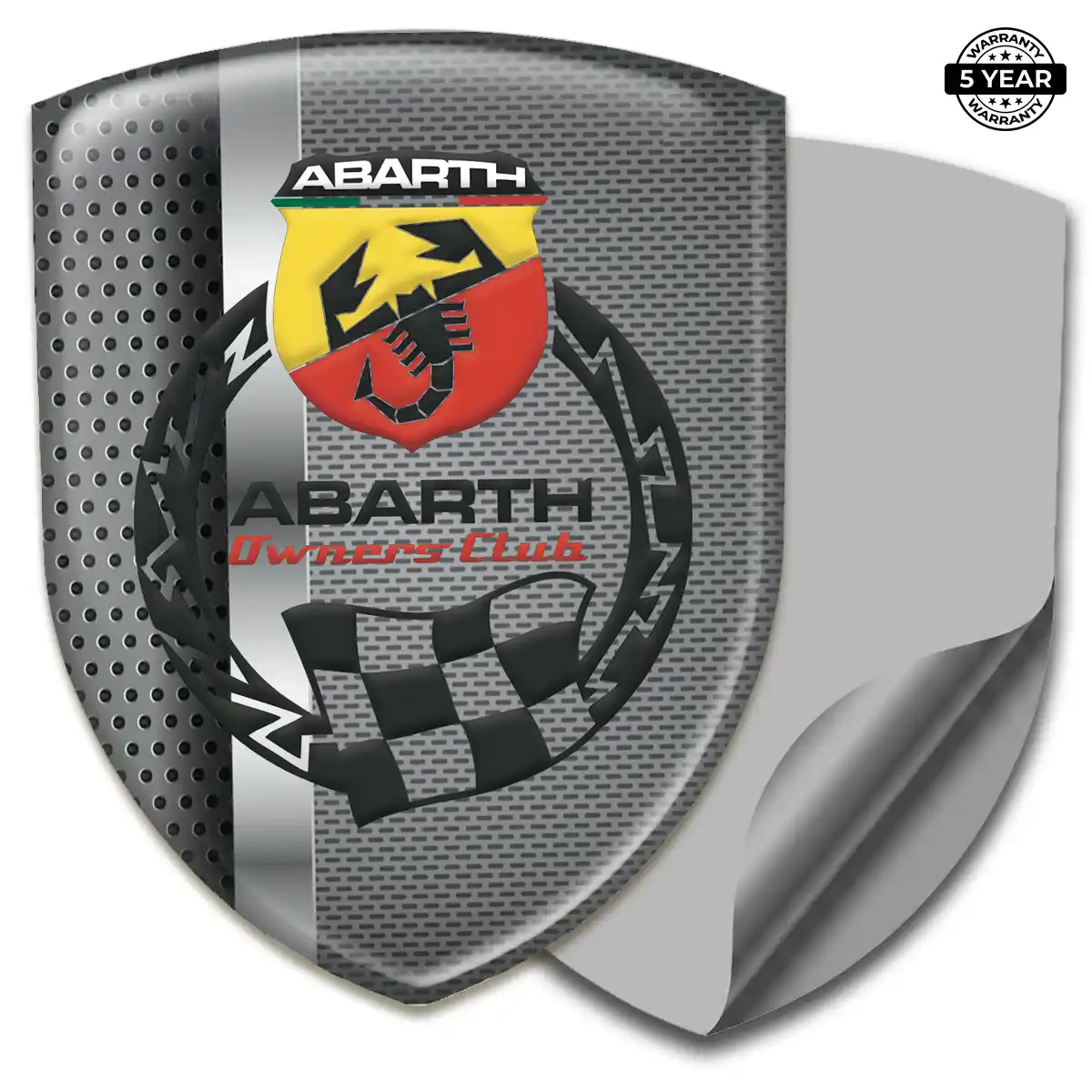 Abarth Resin Emblem Sticker Deluxe Edition