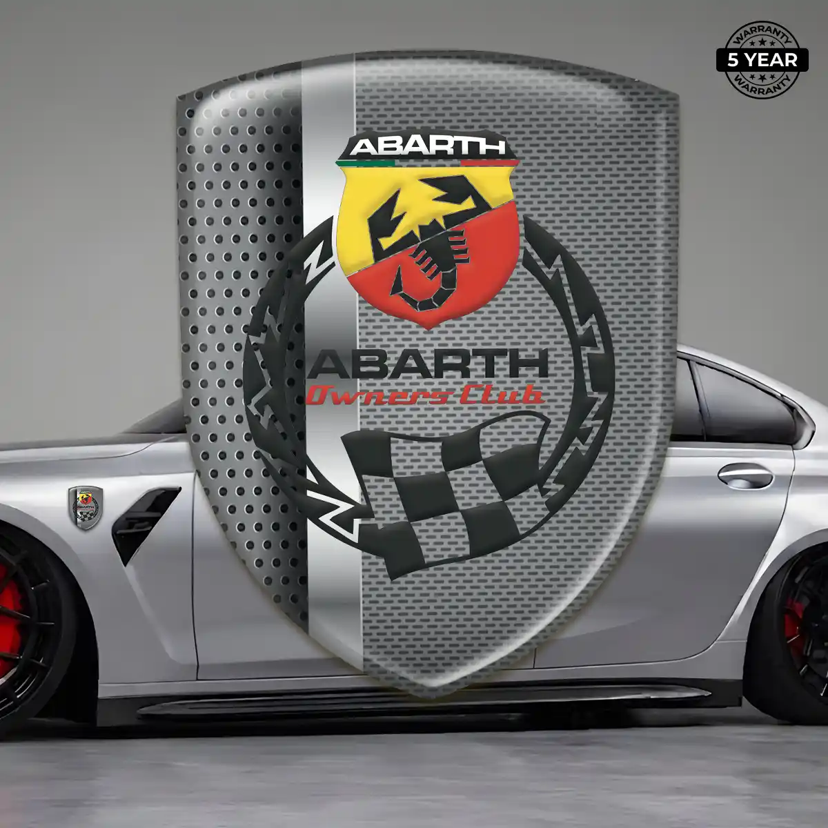 Abarth Resin Emblem Sticker Deluxe Edition