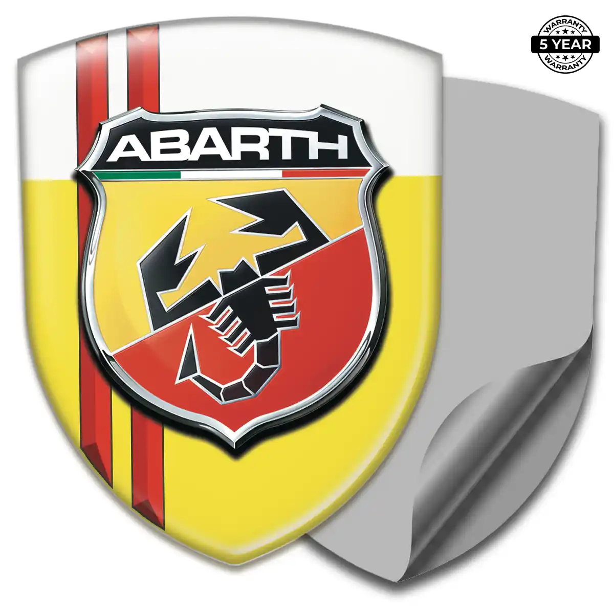 Abarth Resin Emblem Sticker Elite Finish