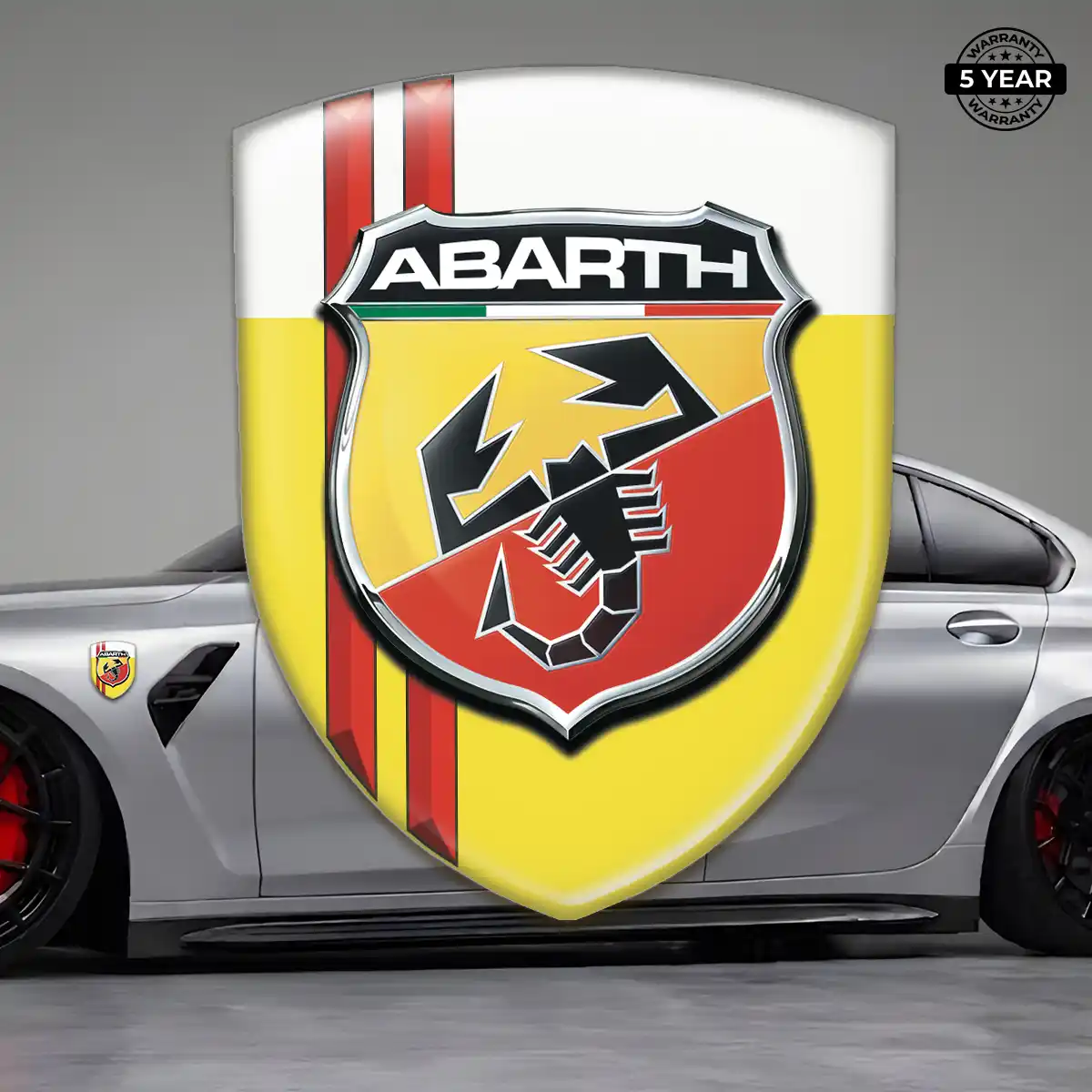 Abarth Resin Emblem Sticker Elite Finish