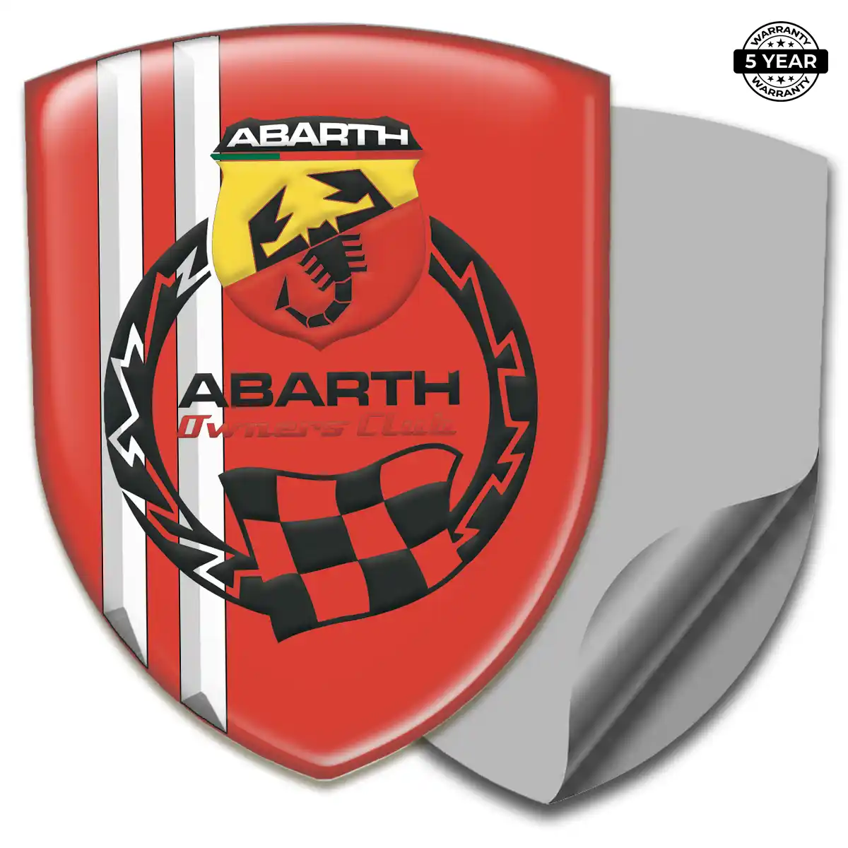 Abarth Resin Emblem Sticker Exclusive Series