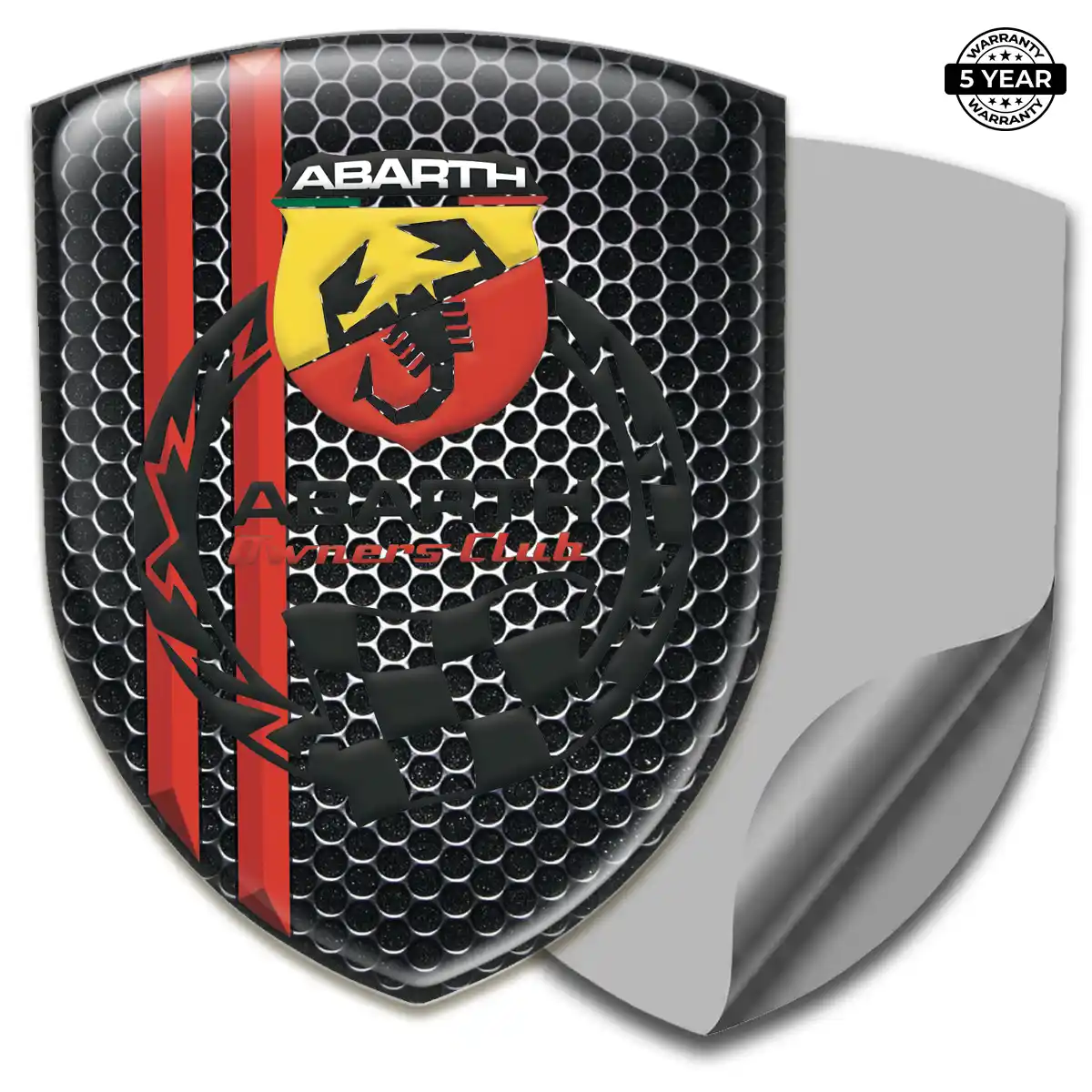 Abarth Resin Emblem Sticker Exterior Luxe