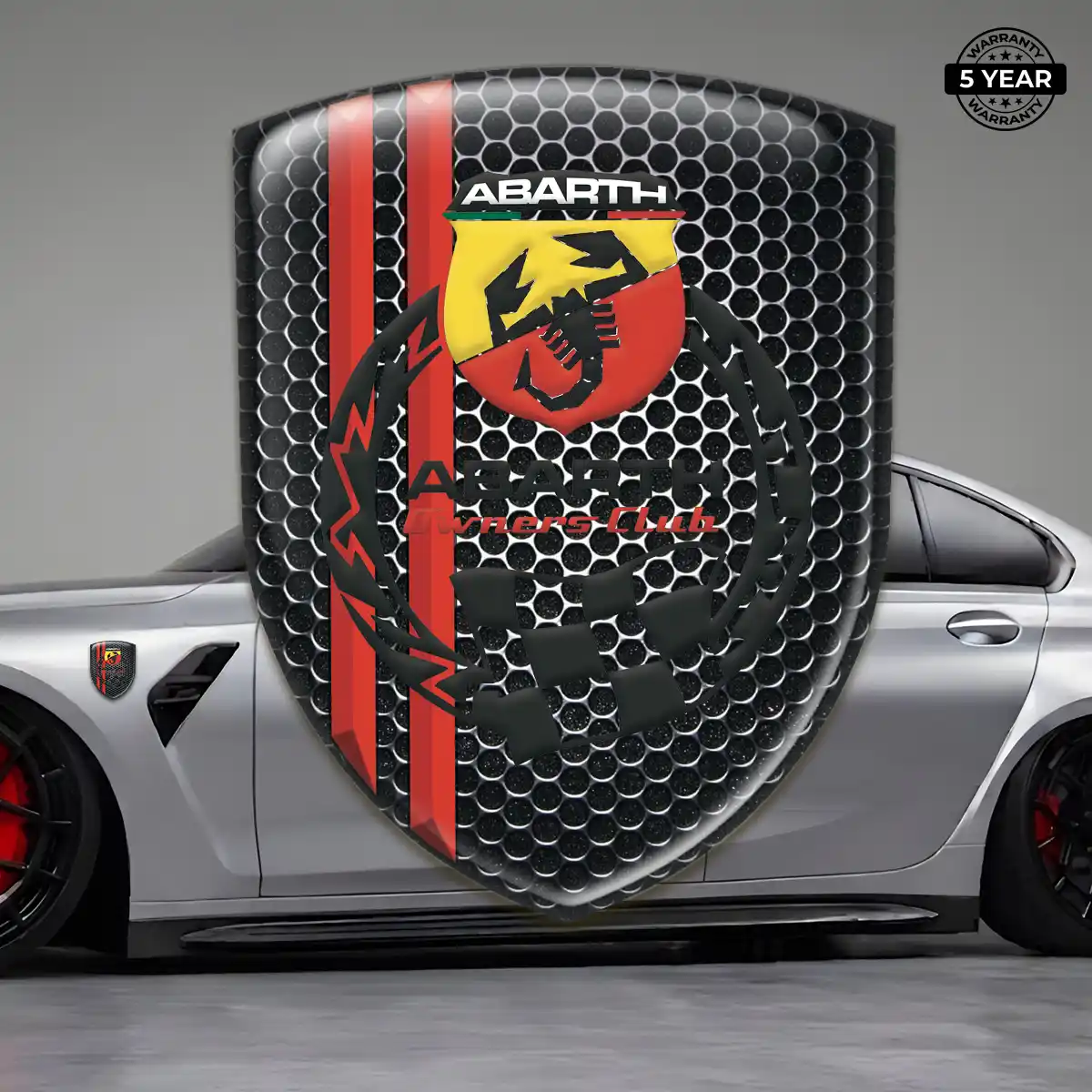 Abarth Resin Emblem Sticker Exterior Luxe