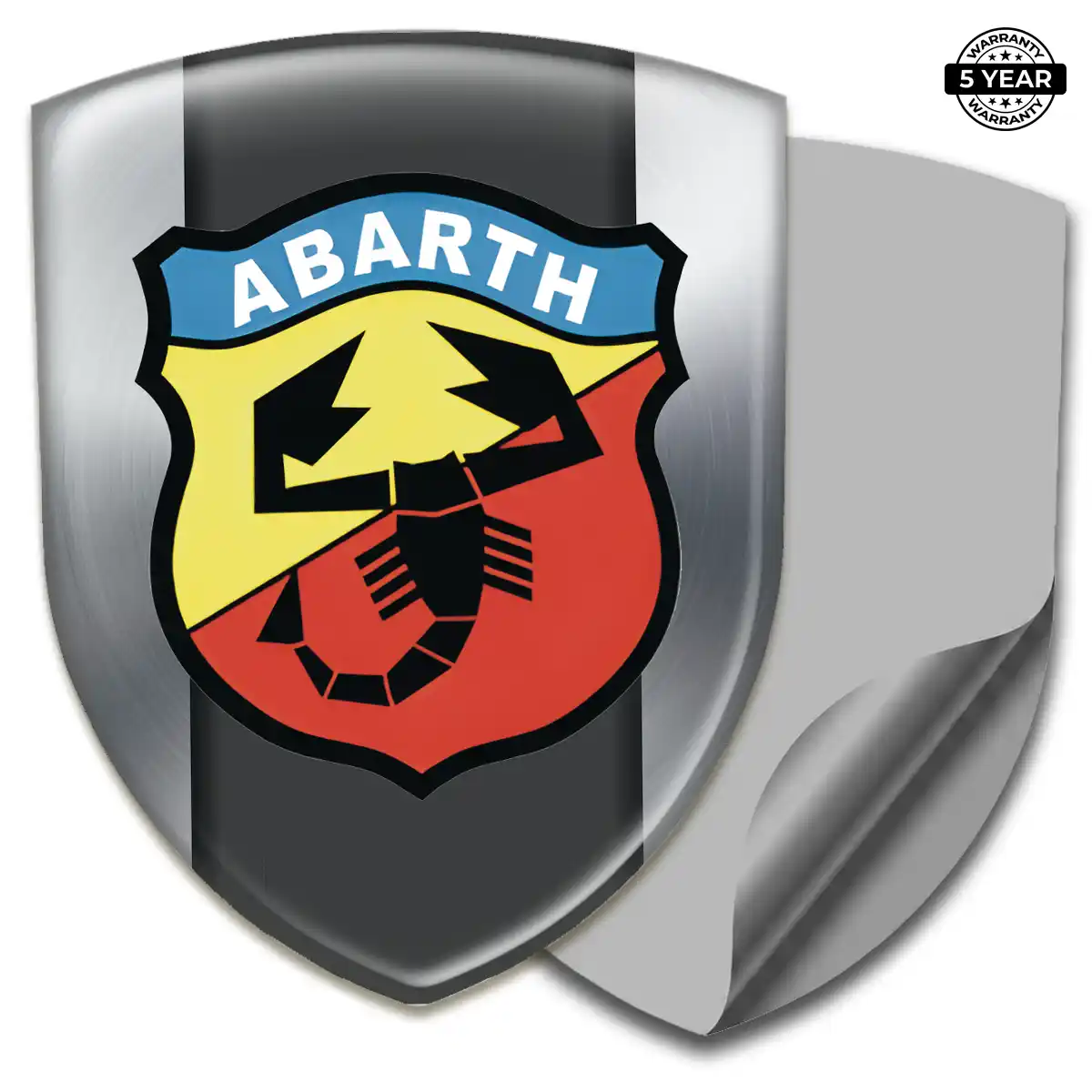 Abarth Resin Emblem Sticker Interior Luxe