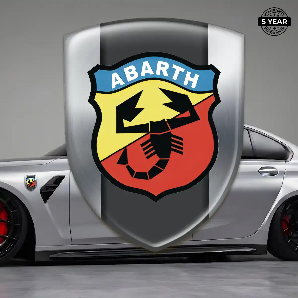Abarth Resin Emblem Sticker Interior Luxe
