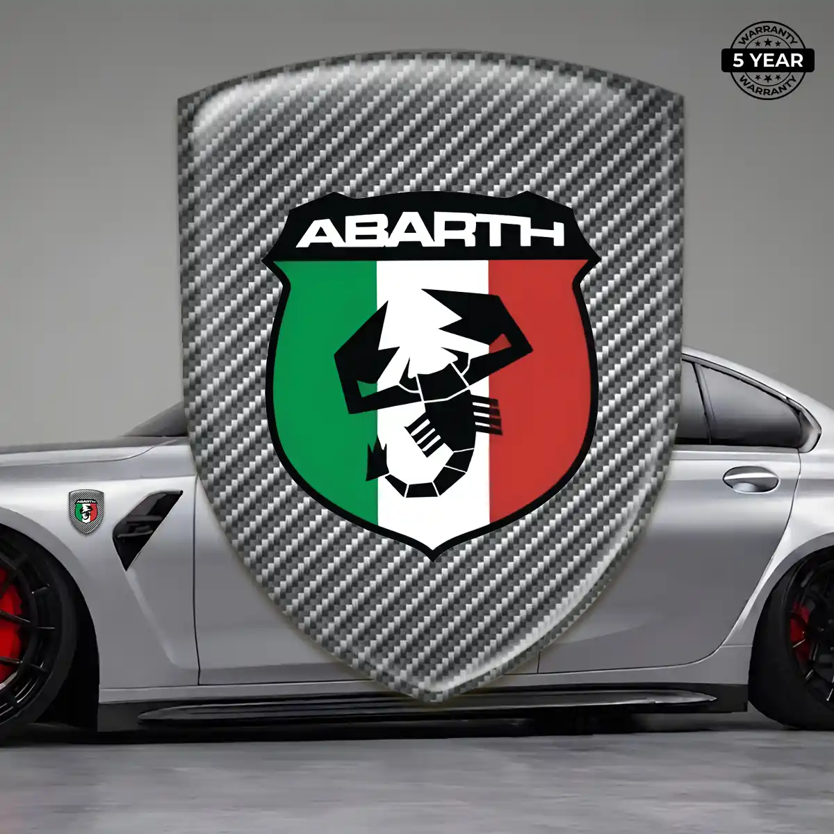Abarth Resin Emblem Sticker Noble Edition