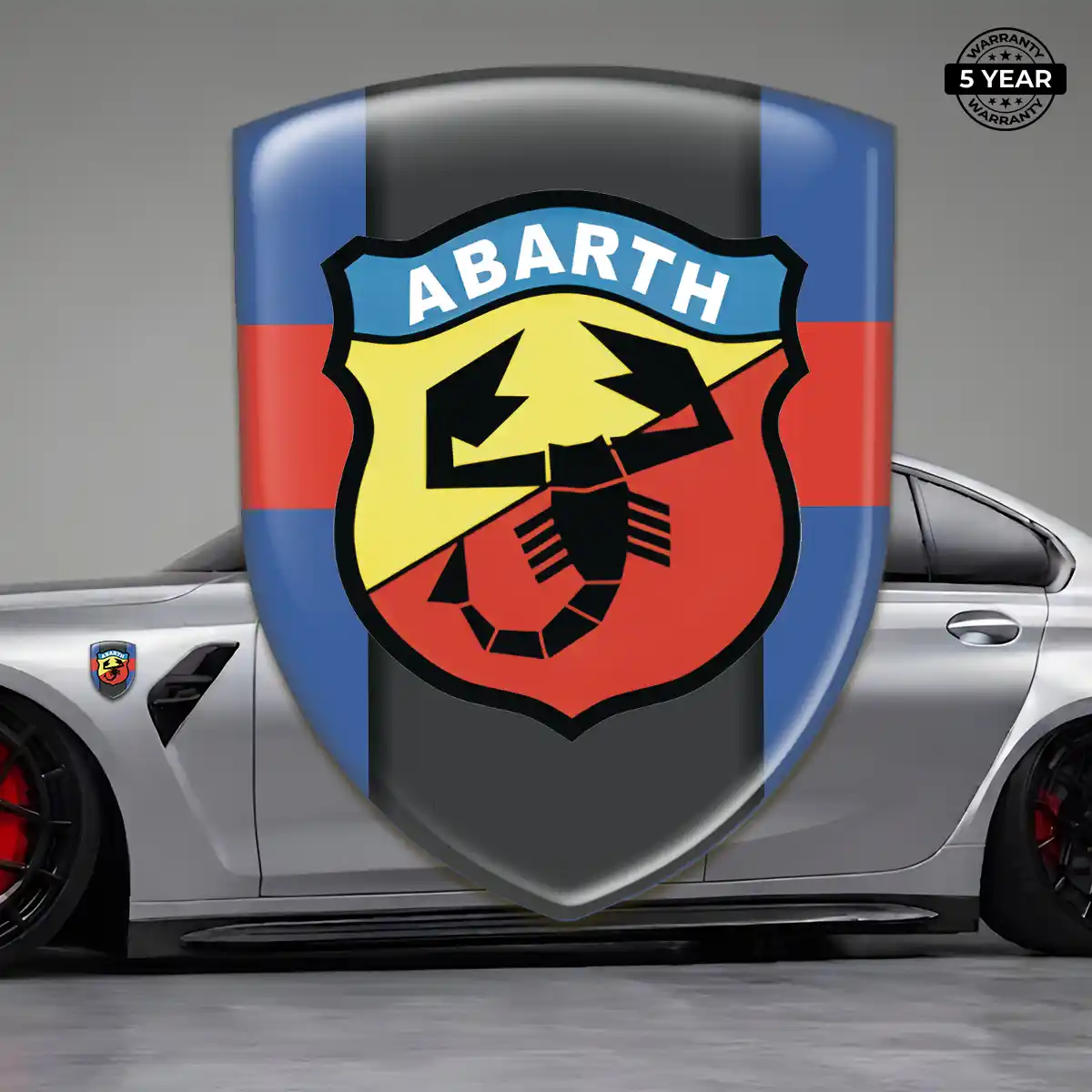 Abarth Resin Emblem Sticker Outer Style