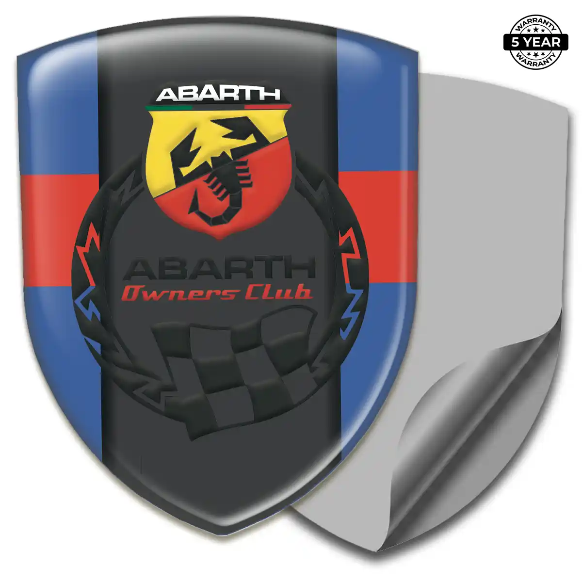 Abarth Resin Emblem Sticker Performance Style