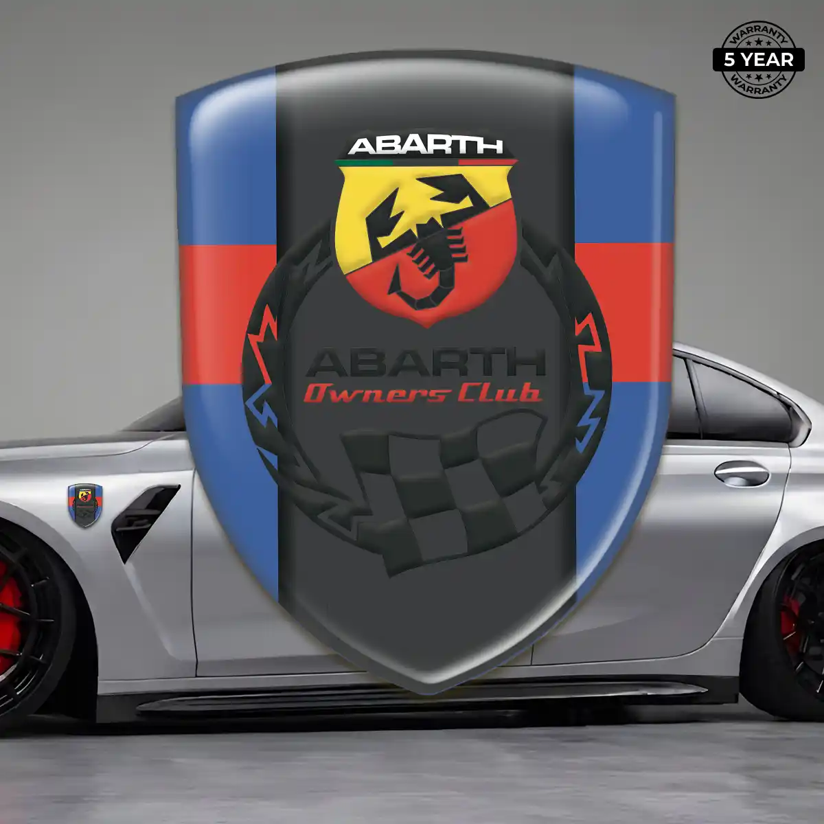 Abarth Resin Emblem Sticker Performance Style