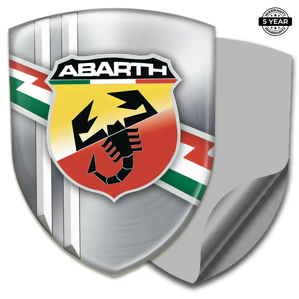 Abarth Resin Emblem Sticker Premium Dome