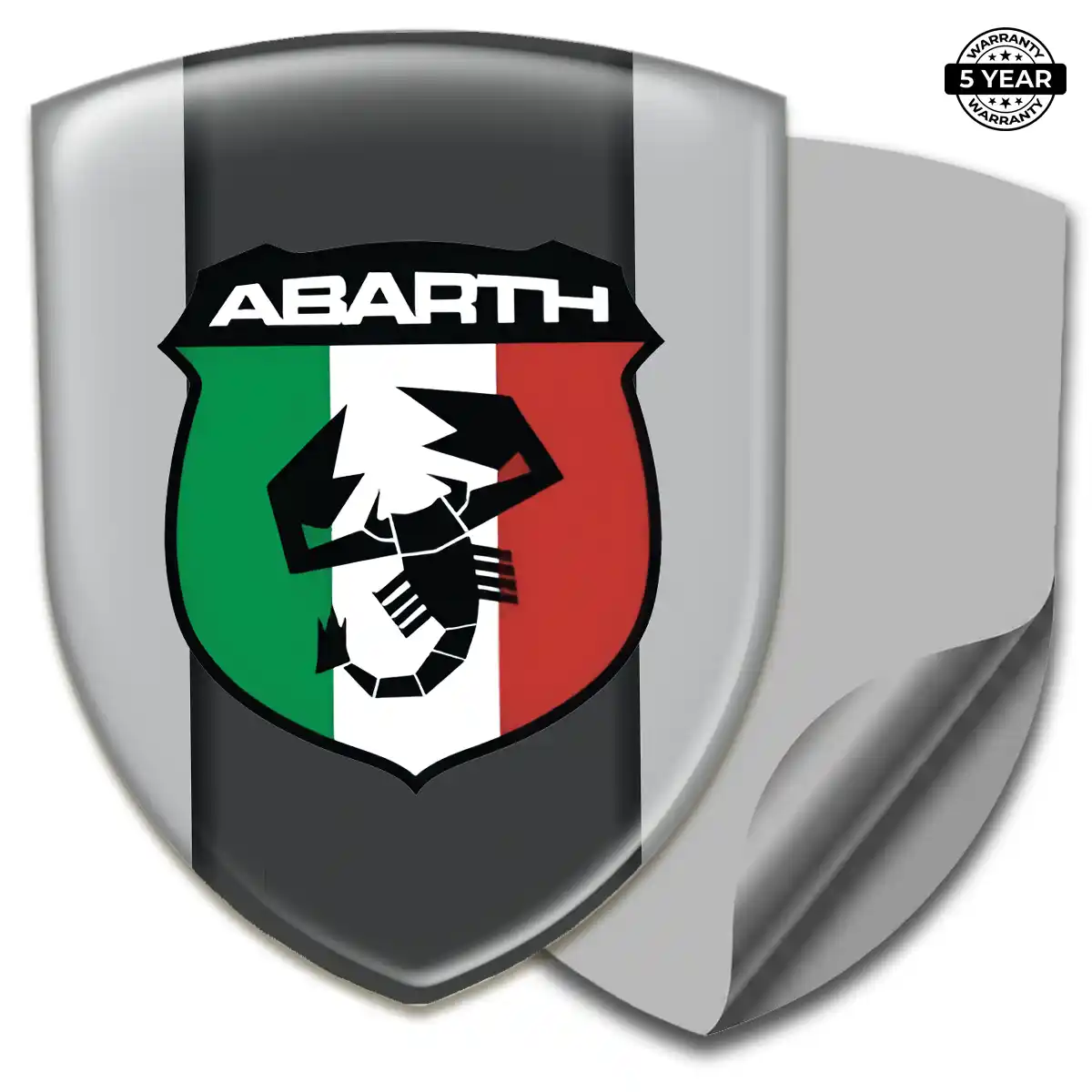 Abarth Resin Emblem Sticker Refined Design