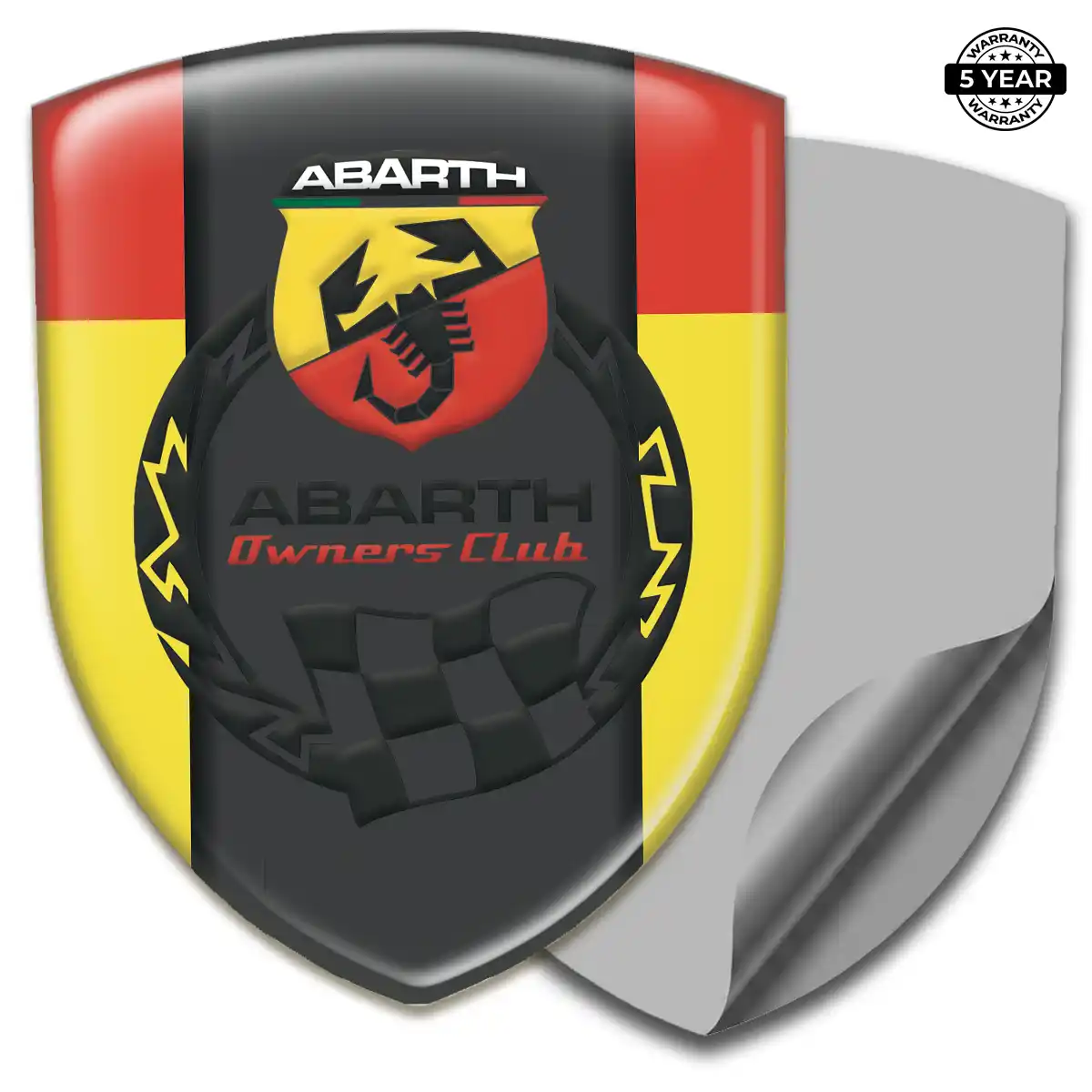 Abarth Resin Emblem Sticker Street Tuning