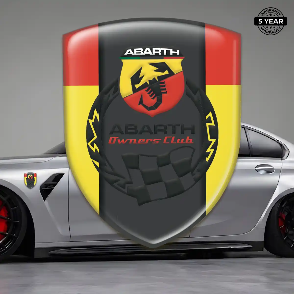 Abarth Resin Emblem Sticker Street Tuning