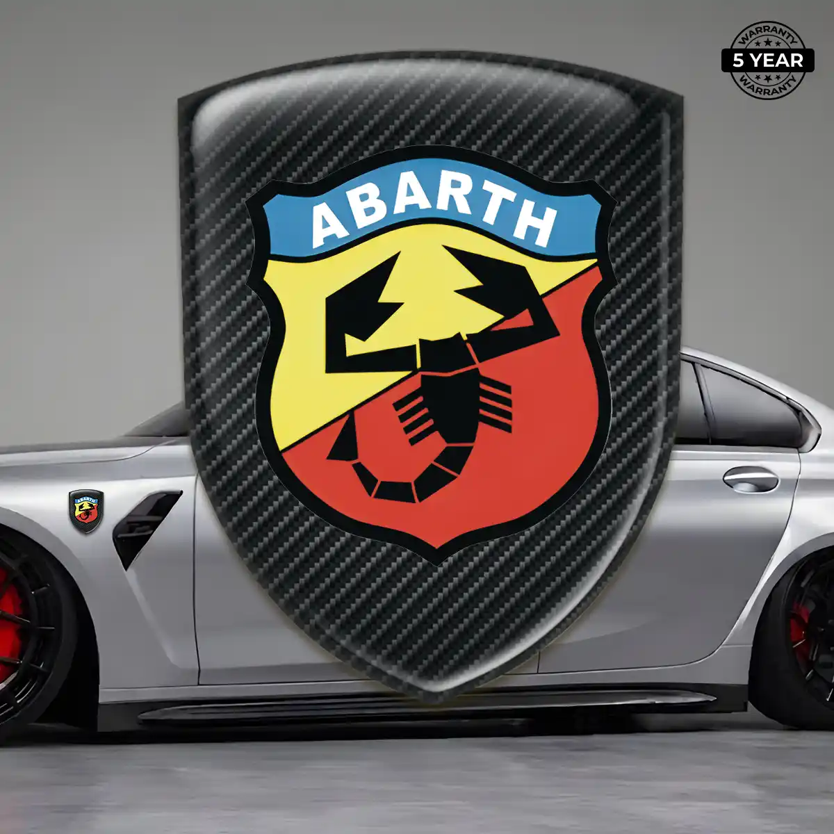 Abarth Self Adhesive Emblem Sticker Auto Tuning