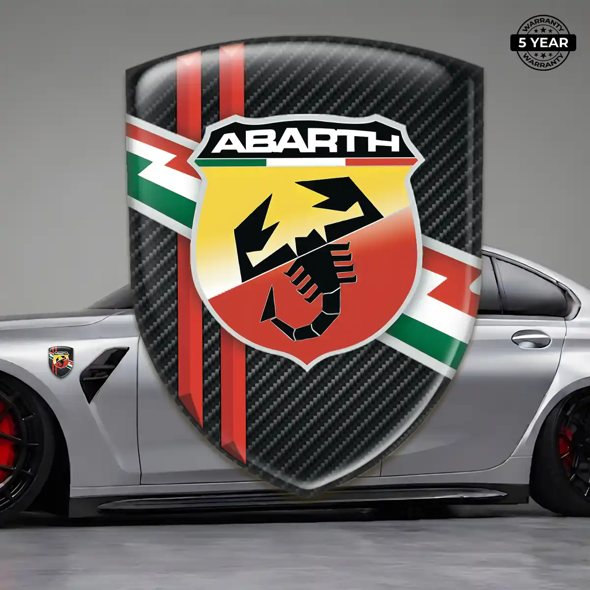 Abarth Self Adhesive Emblem Sticker Deluxe Edition