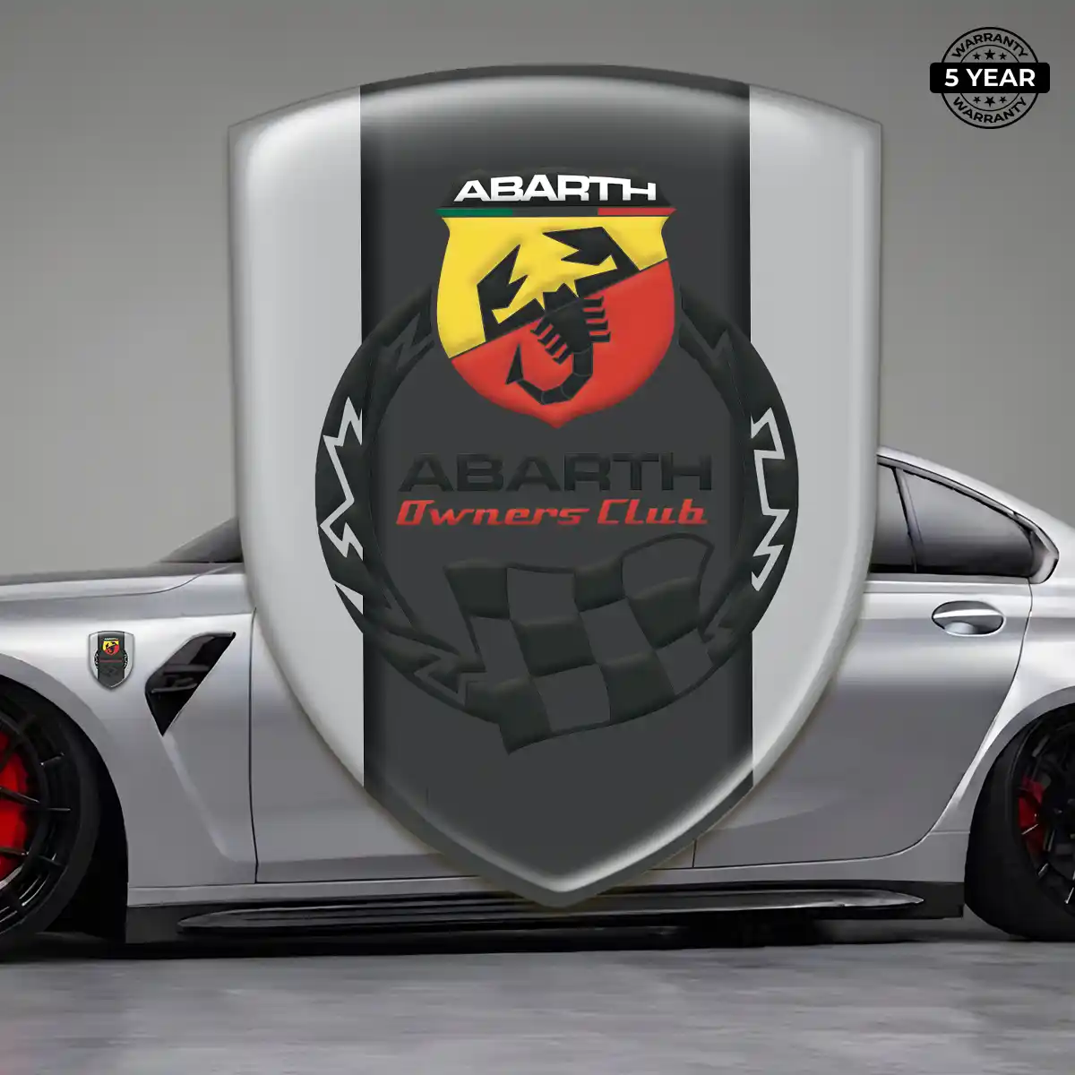 Abarth Self Adhesive Emblem Sticker Elite Finish