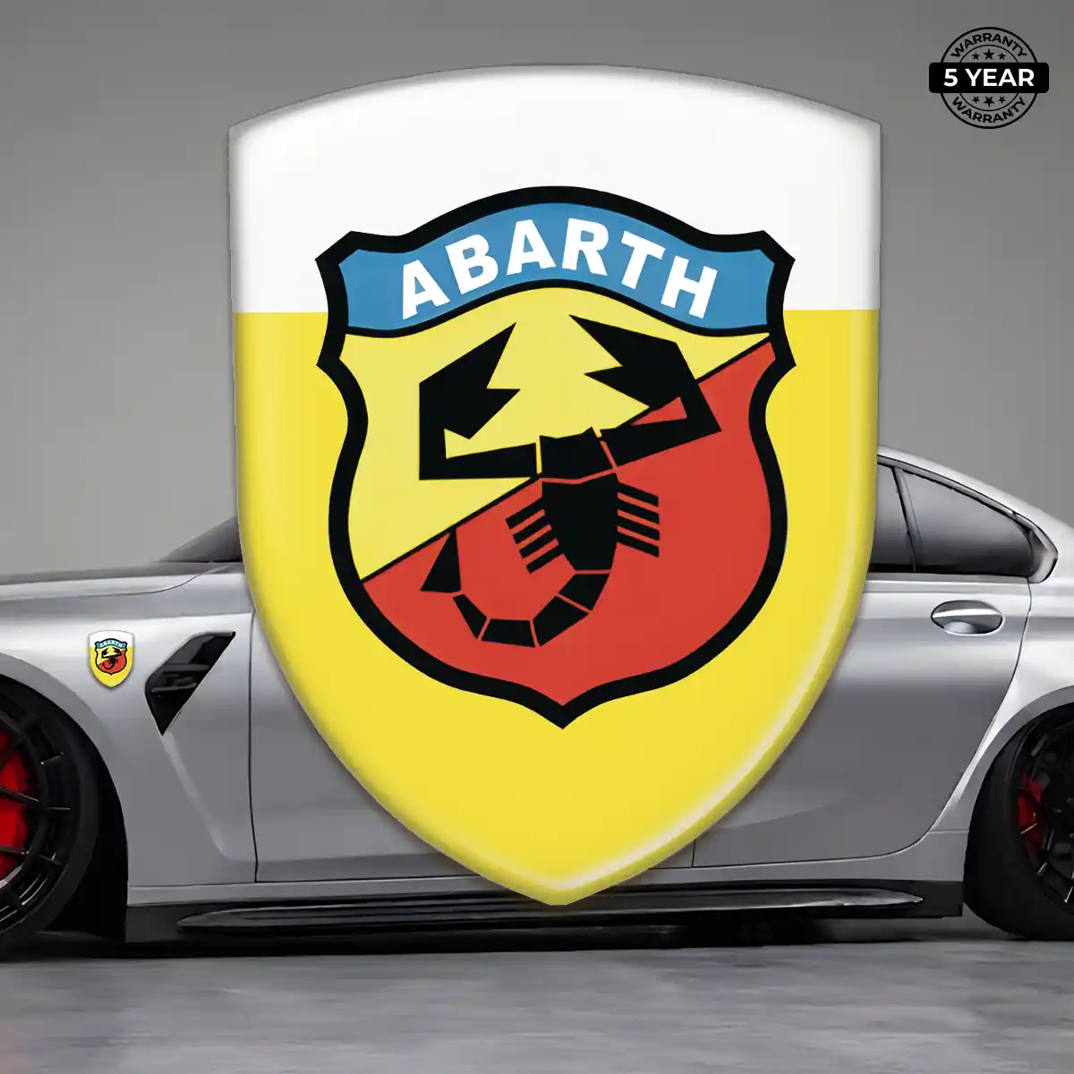 Abarth Self Adhesive Emblem Sticker Exterior Luxe