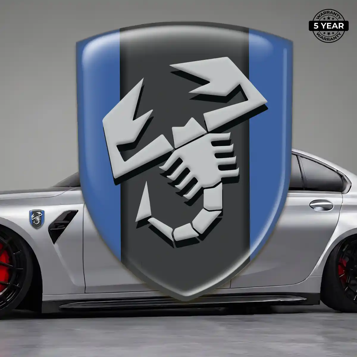 Abarth Self Adhesive Emblem Sticker Interior Luxe