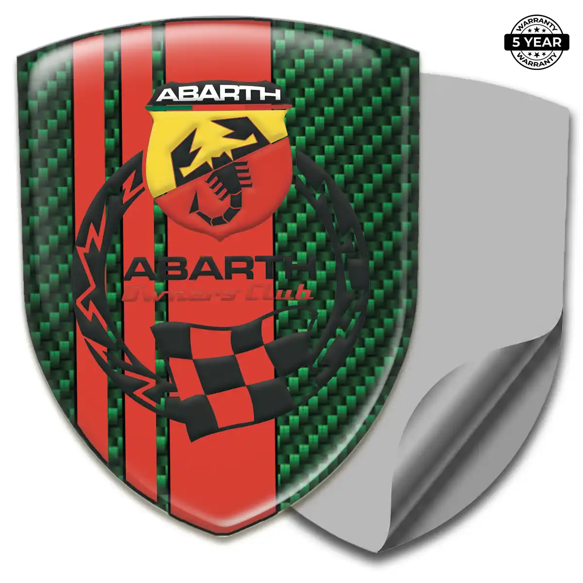 Abarth Self Adhesive Emblem Sticker Outer Style