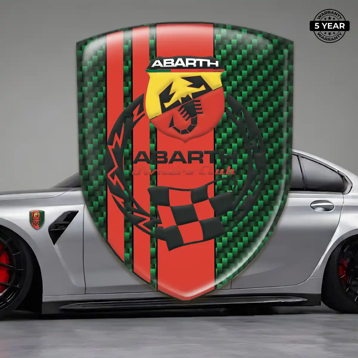 Abarth Self Adhesive Emblem Sticker Outer Style
