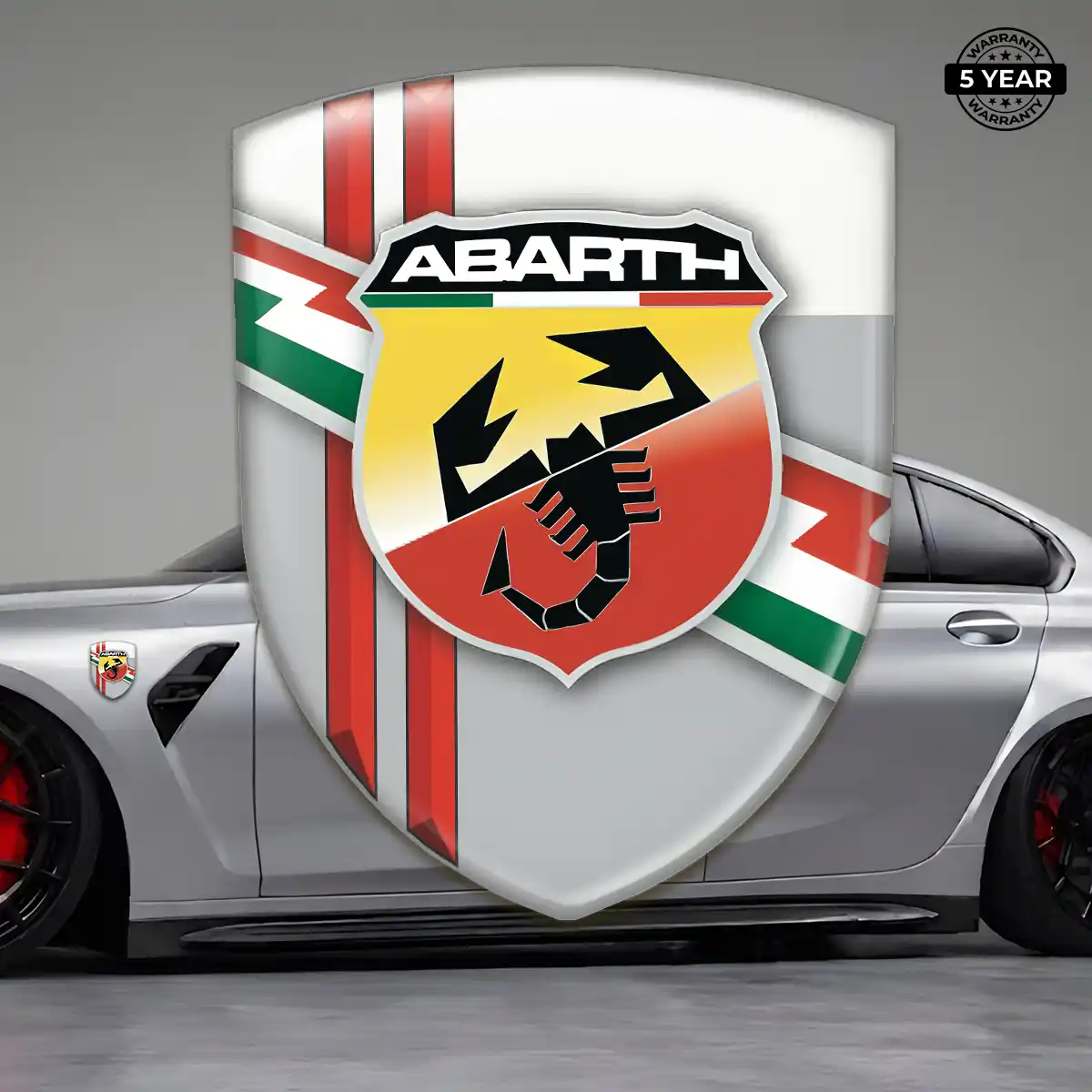Abarth Self Adhesive Emblem Sticker Refined Design