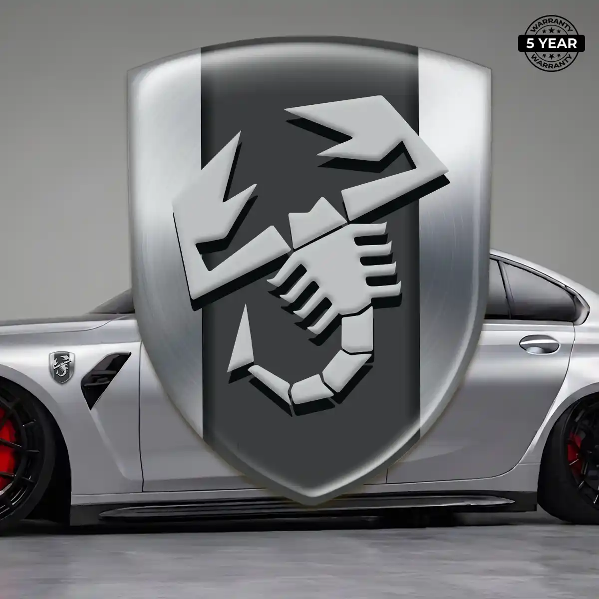 Abarth Self Adhesive Emblem Sticker Resin Elite