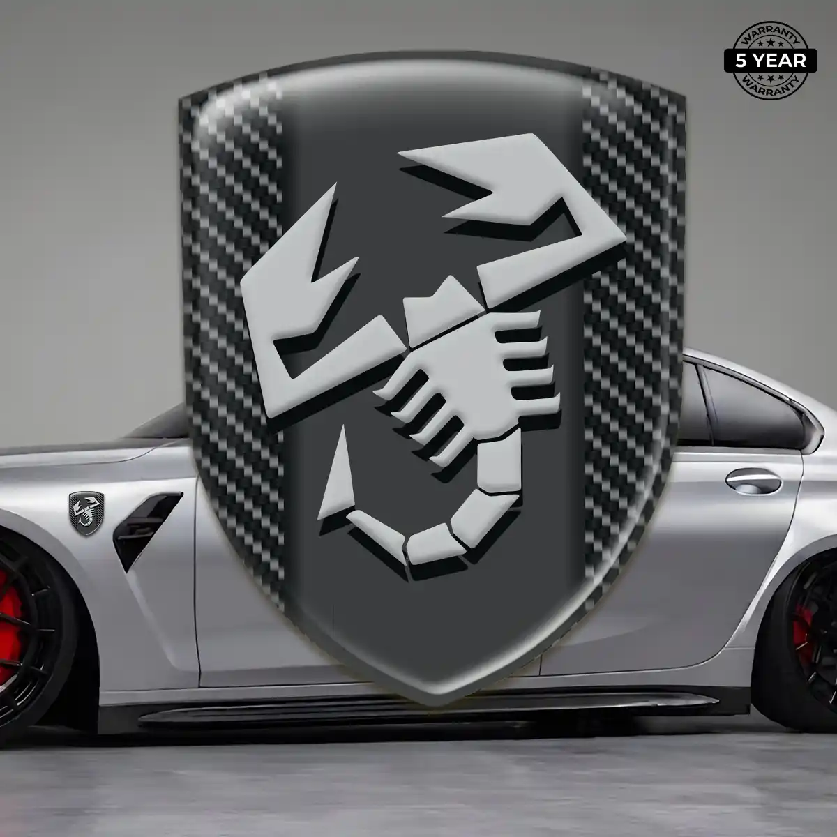 Abarth Self Adhesive Emblem Sticker Signature Grade