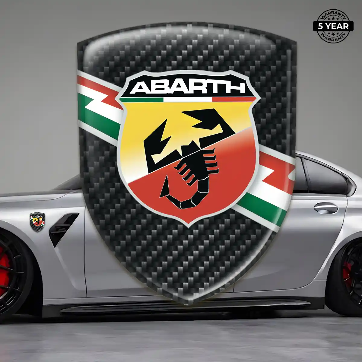 Abarth Self Adhesive Emblem Sticker Superior Craft