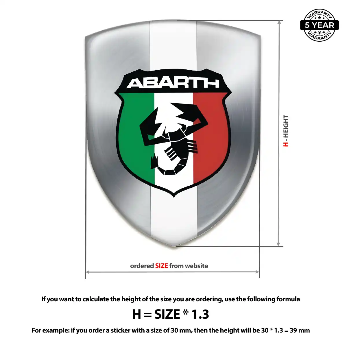 Abarth Silicone Badge Deluxe Edition