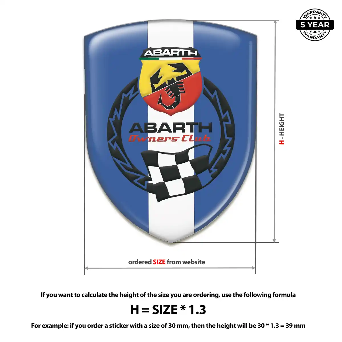 Abarth Silicone Badge Elite Edition