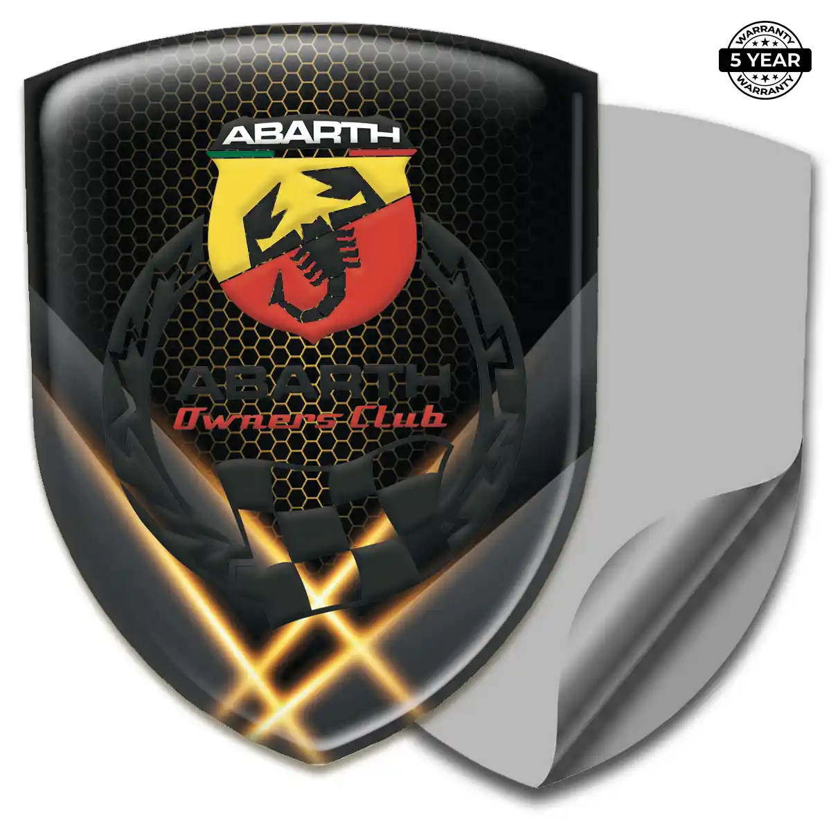 Abarth Silicone Badge Elite Finish