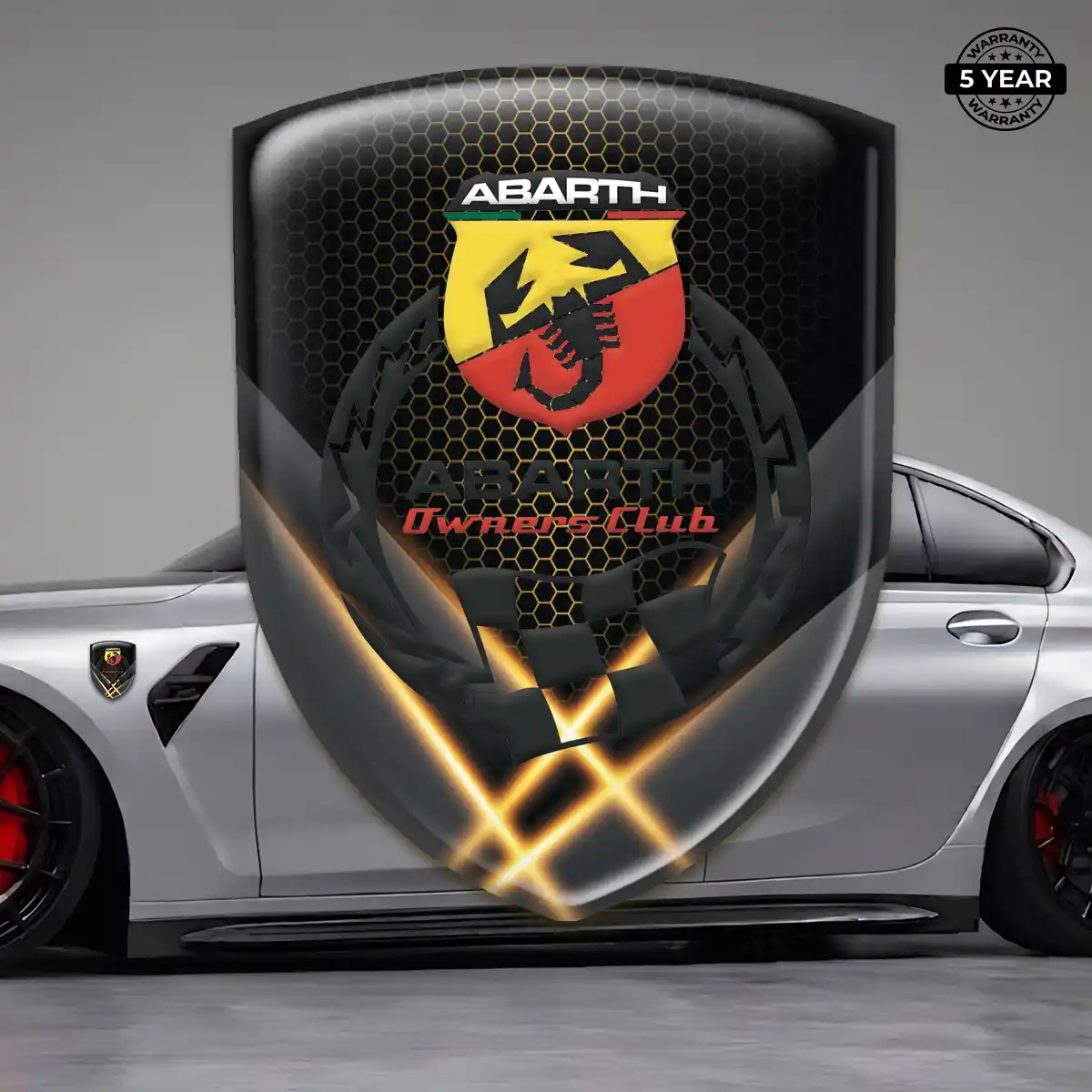 Abarth Silicone Badge Elite Finish